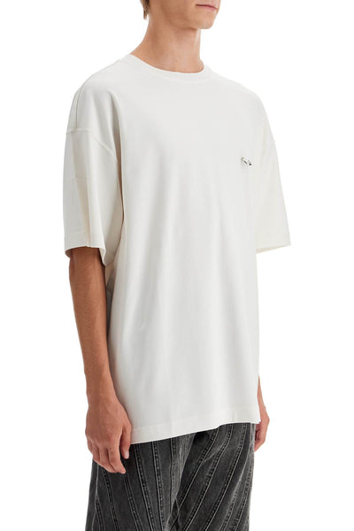 "oversized t-shirt 24F3TS0104274 OFF WHITE