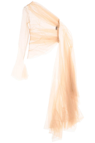 one-shoulder tulle 24S1TO0695580 TAN