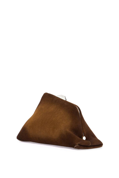 'gradient suede day off clutch 250WAH00049LBT108AA OLIVE BROWN