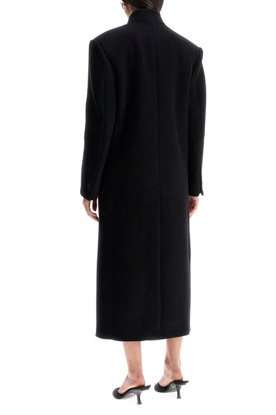 long woolen cloth coat 250WCC00081WWV058AA BLACK