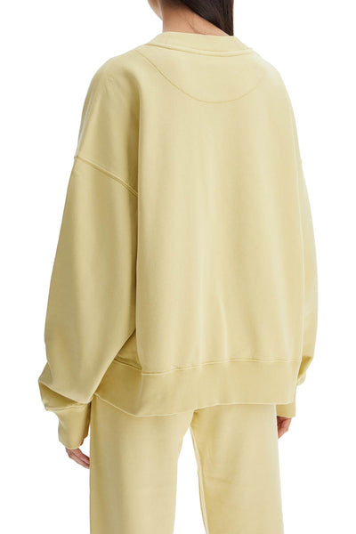 THE ATTICO oversized hoodie fade dusty yellow in cotton 250WCF00021JJF003AA FADE DUSTY YELLOW