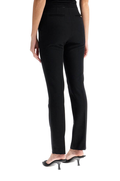 woolen cigarette pants for women 250WCP00182WWW046AA BLACK | Italystation.com