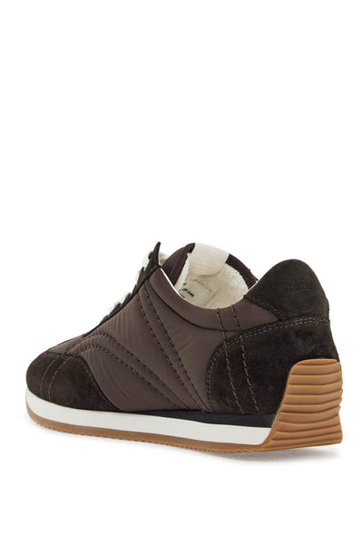 dark brown suede sneakers with recycled materials and non-slip sole 251 WAS1544 FB0359 ESPRESSO