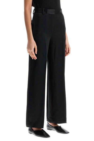 high-waisted loose black pants with side openings 251 WRB4483 FB0344 BLACK | Italystation.com