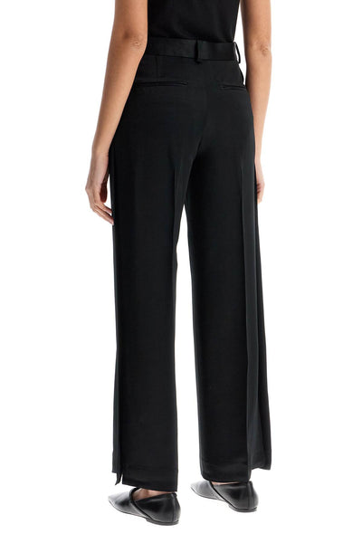 high-waisted loose black pants with side openings 251 WRB4483 FB0344 BLACK | Italystation.com