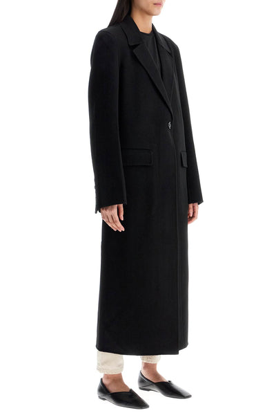 classic doublé long black wool coat 251 WRO4725 FB0006 BLACK