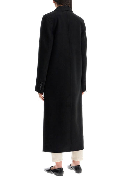 classic doublé long black wool coat 251 WRO4725 FB0006 BLACK