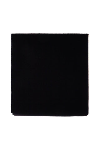 classic wide scarf in black virgin wool 251 WSC0079 FB0050 BLACK