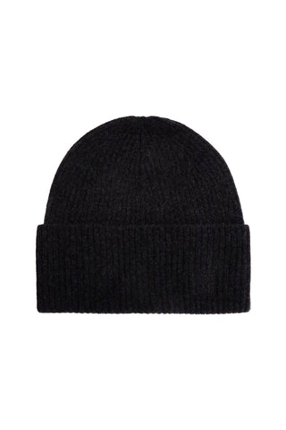 charcoal melange ribbed wool beanie 251 WSH0034 YA0004 CHARCOAL MELANGE