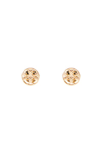 miller button earrings in italian style 26222 TORY GOLD