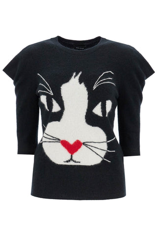 pullover the cat sweater 2F4RTP001K62 BLACK