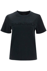 t-shirt with patch logo design 2F4RTP006C44 BLACK