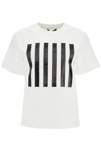 t-shirt the stripe box tee 2F4RTP050C63 WHITE