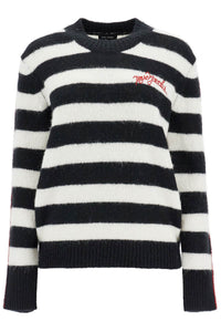 pullover the striped brushed logo sweater 2F4RTP061K07 BLACK/WHITE