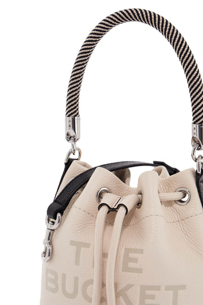 the colorblock leather bucket bag 2P4HCR003H02 IVORY MULTI