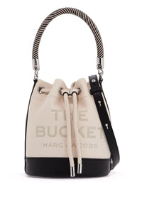 the colorblock leather bucket bag 2P4HCR003H02 IVORY MULTI