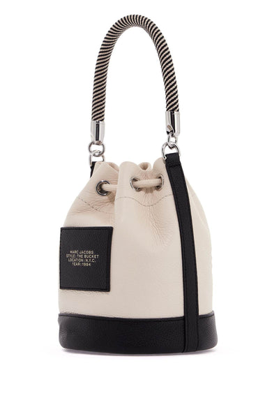 the colorblock leather bucket bag 2P4HCR003H02 IVORY MULTI