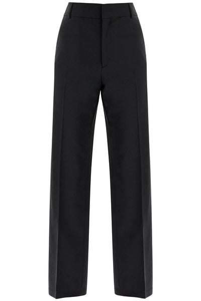 high-waisted black wool dress pants regular fit 31337 BLACK