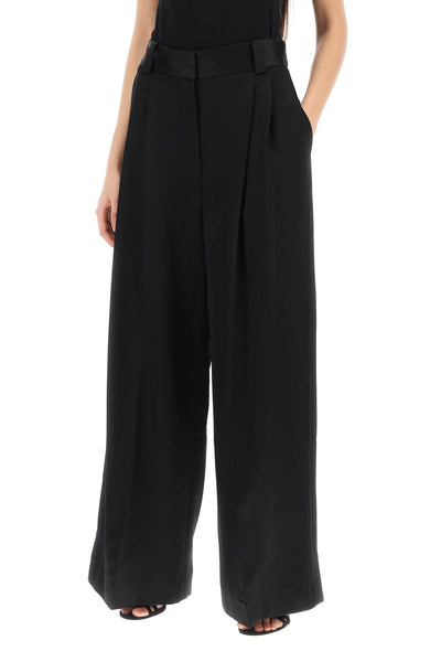 simone loose pants in satin 31374081 W4081 BLACK