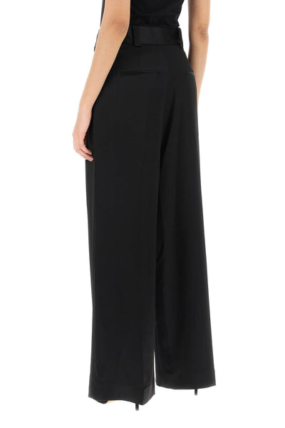 simone loose pants in satin 31374081 W4081 BLACK