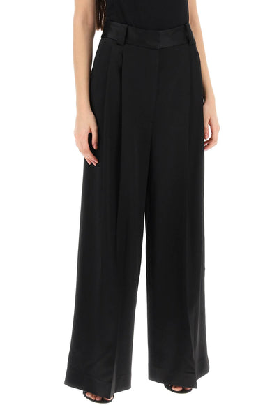 simone loose pants in satin 31374081 W4081 BLACK