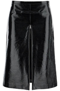 vinyl midi skirt in seven 324CJU181VY0014 BLACK