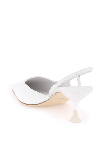 slingback patent leather dé 324W3001J0872106 PATENT WHITE