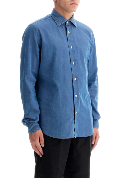 VINCENZO DI RUGGIERO denim effect shirt 33 IN754 | Italystation.com - Shop Now at italystation.com