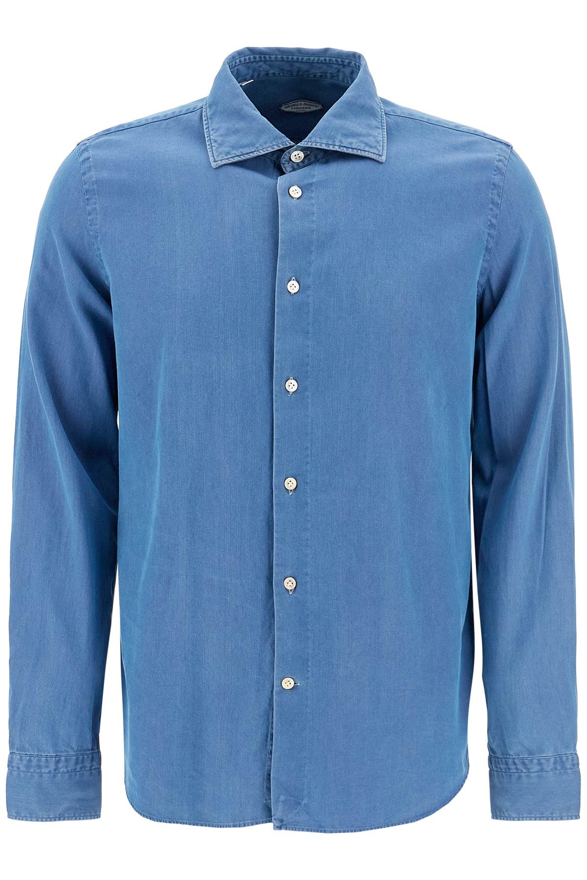 VINCENZO DI RUGGIERO denim effect shirt 33 IN754 | Italystation.com - Shop Now at italystation.com