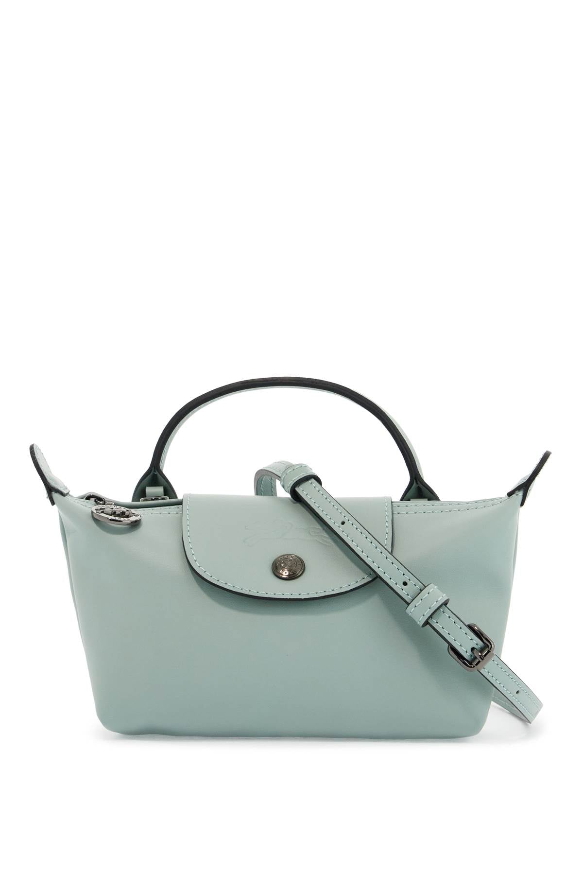 green verbena leather pochette le pliage xtra with shoulder strap 34205987 VERBENA