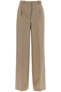 wide leg pants with check motif 3541MDP19 237700 SAND