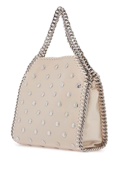 mini falabella tote bag with studs 371223 WP0454 PURE WHITE