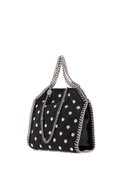 mini falabella tote bag with studs 371223 WP0454 BLACK