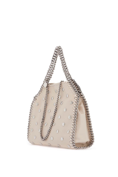 mini falabella tote bag with studs 371223 WP0454 PURE WHITE