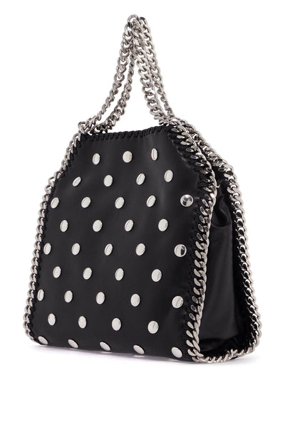 mini falabella tote bag with studs 371223 WP0454 BLACK