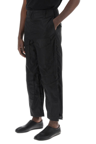 nylon cargo pants for men 4106 1067 BLACK