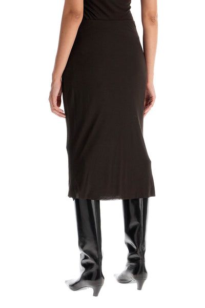 'leema' ribbed jersey p 41264099 W4099 DARK BROWN