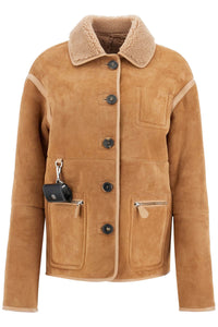 ada reversible shearling jacket 41524 TAN