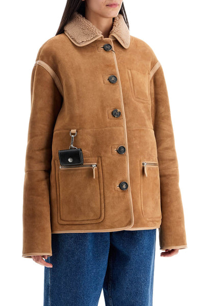 ada reversible shearling jacket 41524 TAN