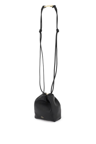 mini vlogo bucket bag with pouf 5W2P0AC3ZFJ NERO