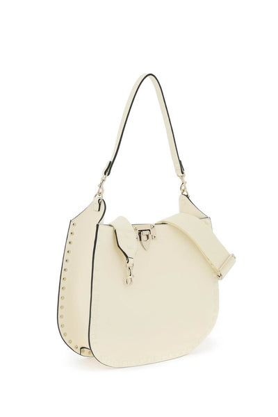 rockstud hobo bag 4W2B0N04FQY IVORY