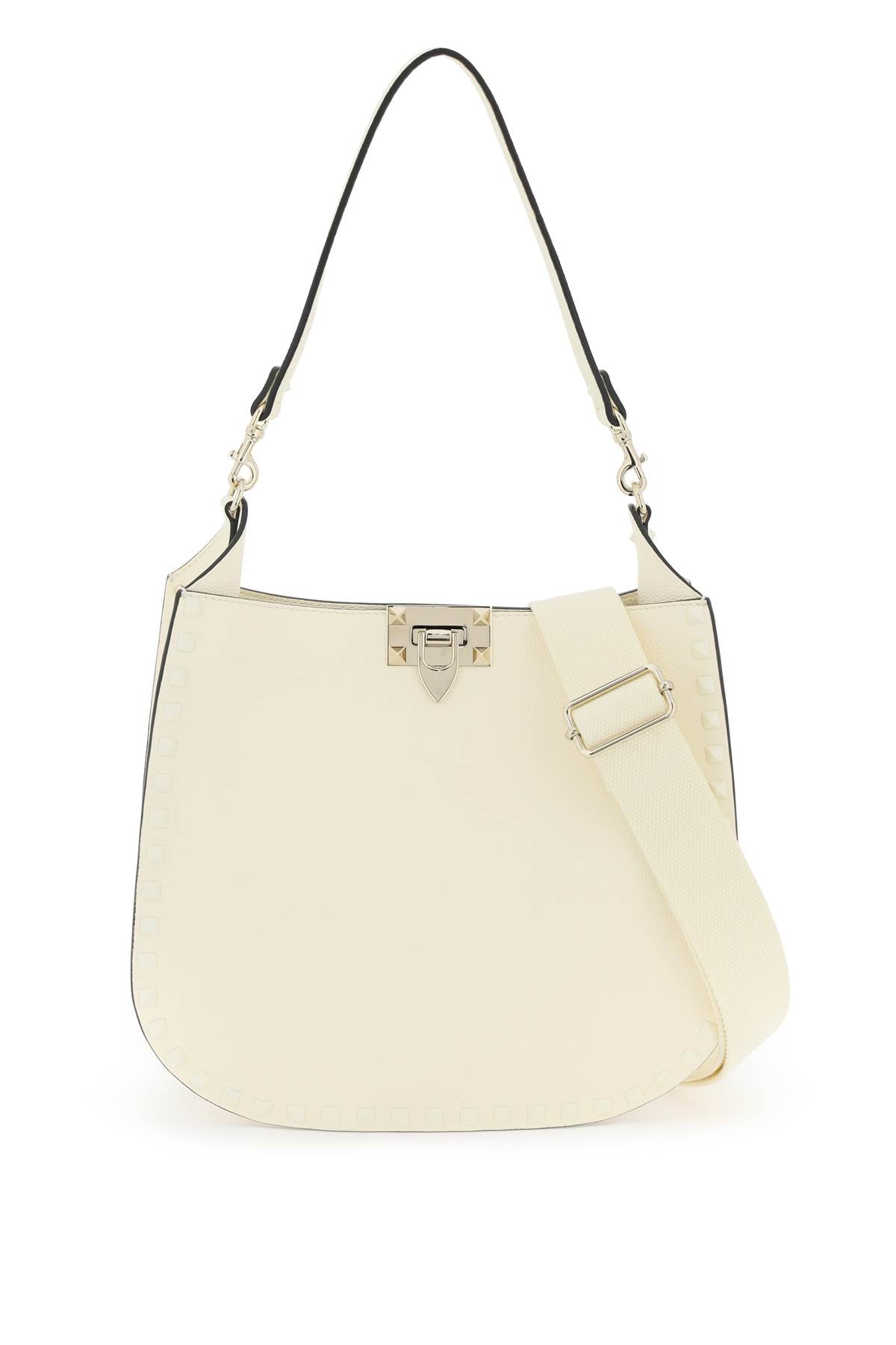 rockstud hobo bag 4W2B0N04FQY IVORY