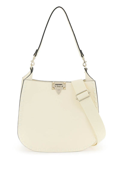 rockstud hobo bag 4W2B0N04FQY IVORY