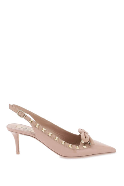 rockstud slingback pumps 5W2S0IB8TZE ROSE CANNELLE