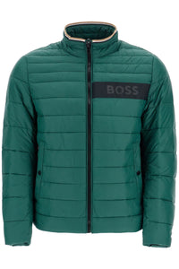 green down jacket with high collar regular fit and zip 50464308 OPEN GREEN