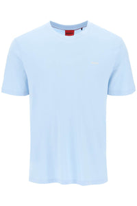 Hugo dero logo t-shirt with 50466158 LIGHT PASTEL BLUE