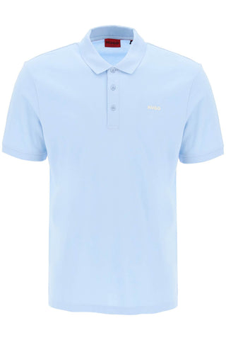 Hugo cotton piqué donos polo shirt 50466182 LIGHT PASTEL BLUE