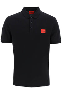 polo shirt with logo patch 50490770 BLACK