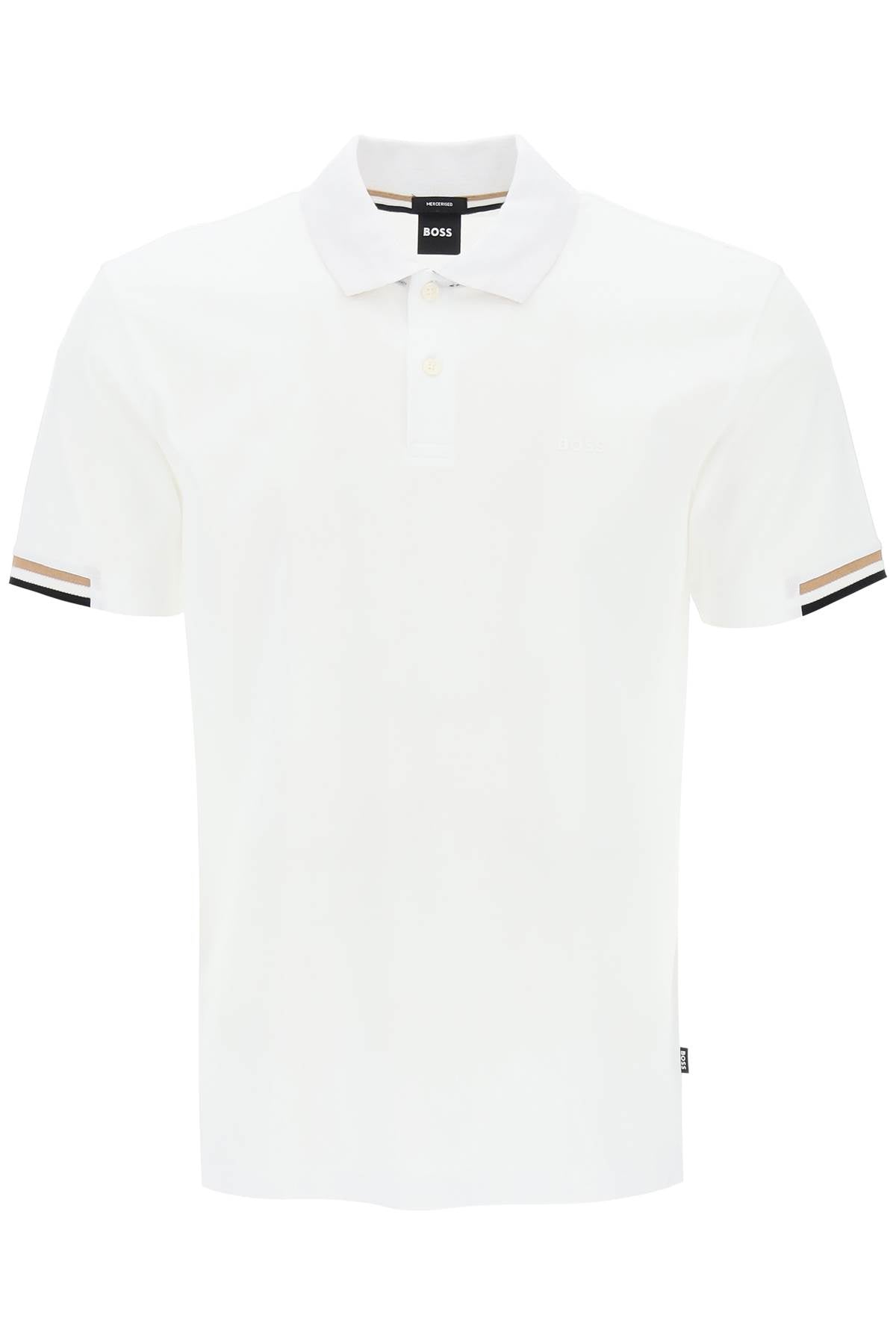 parlay polo shirt with stripe detail 50467113 WHITE