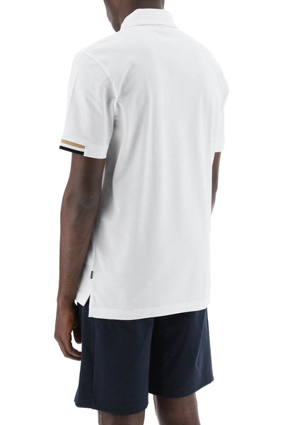 parlay polo shirt with stripe detail 50467113 WHITE